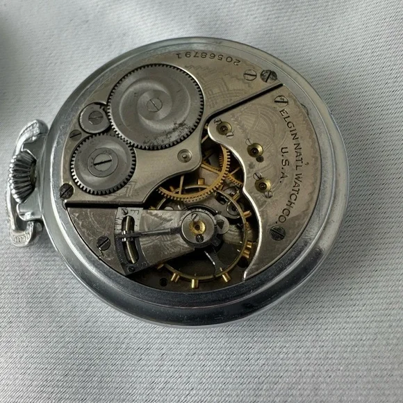 Antique Elgin National Watch Co. 1918 Pocket Watch *For Parts or Repair - Picture 13 of 13